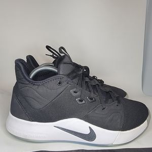 Nike PG 3 Paul George Black/White Basketball Shoes Men's 8.5 AO2607-001